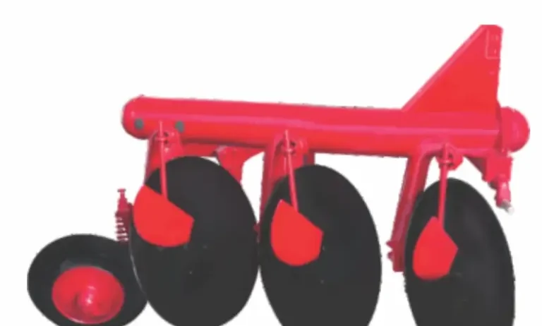 Heavy-duty disc plough equipment for deep soil preparation and efficient land cultivation.